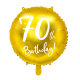 kuldne Fooliumist Õhupall 70th Birthday!