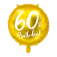 kuldne Fooliumist Õhupall 60th Birthday!