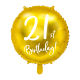 kuldne Fooliumist Õhupall 21st Birthday!