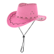 шляпа для вечеринок COWBOY (розовая)