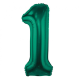 Тёмно-зелёный Фольгированный Шарик 1, 85см