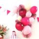 розовый Букет из шариков (10 шариков)
