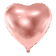 Фольгированный Шарик Heart (45см), розовое золото