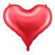 Fooliumist Õhupall Sweet Heart (75 x 64,5 cm), punane