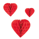 Kärgpallide komplekt RED HEARTS (3tk)