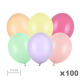 Pastel Strong Light MIX Шарики 12см (100шт)
