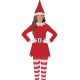 Kostüüm tüdrukule NAUGHTY ELF (5-6a)