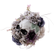 Декоративный череп с цветами