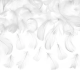 Декоративные белые перья, 3г