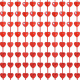 Занавес Дождик Hearts with Stars, 100 x 200см