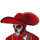 Мексиканская шляпа, красная