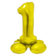 Seisev kuldne fooliumõhupall nr 1, 72cm