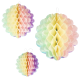 цветные Бумажные шары-соты, (3шт)
