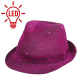 лиловая LED Шляпа