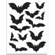 Seinakleebis GLITTER BATS