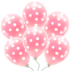 ECO воздушные шарики Pink/Dots (6шт)