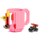 Кружка-Конструктор Lego (розовая)