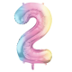 pastel rainbow Шарик Цифра 2, 86см