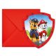 Пригласительные с конвертиками PAW PATROL (6шт)