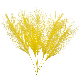 Декоративные перья (жёлтые)