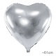 Фольгированный Шарик Silver Heart (61см)