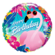 Фольгированный Шарик Flamingo Birthday