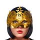 Ornamendiga kuldne karnevali mask