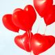 Südamekujuliste Õhupallide komplekt Red Hearts (6tk)
