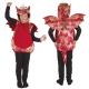 Punase Draakoni kostüüm lastele (110-120cm)