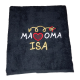 Полотенце с вышивкой MA ❤️ OMA ISA (70 x 140см)