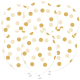 läbipaistvate Õhupallide komplekt Golden Dots (6tk)