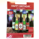 lõbusad pudelisildid-kleepekad HAPPY BIRTHDAY RETRO (5tk)