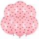roosade Õhupallide komplekt HEARTS (6tk)
