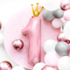 Kuninglik fooliumist õhupall nr 1 (roosa)