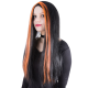 волосы Ведьмы с оранжевыми прядками