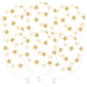 läbipaistvate Õhupallide komplekt Golden Stars (6tk)