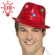 красная LED Шляпа