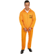 lõbus Vangi Kostüüm JAIL BIRD, XXL