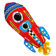 Fooliumist Õhupall BIRTHDAY ROCKET