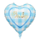Fooliumist Õhupall-Süda BABY (helesinine)