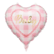 Fooliumist Õhupall-Süda BABY (roosa)