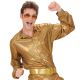 золотистая Диско Рубашка THE 70s, XL