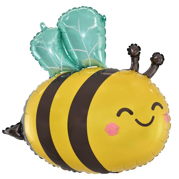 Пчелка из шаров с букетом