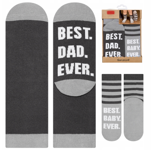 Lõbus sokkide komplekt DAD/BABY